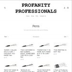 Profanity Professionals - Buy Two Get One Free - Discount on 3 Pack Pens - $19.90 Shipped