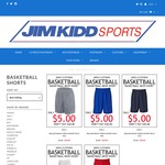 Mesh Basketball Shorts for $5, Normally $29.95 (Plus $15 Shipping or Click and Collect in WA) @ Jim Kidd Sports