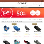 Free Shipping No Minimum Spend + up to 50% off Sale Items @ Crocs