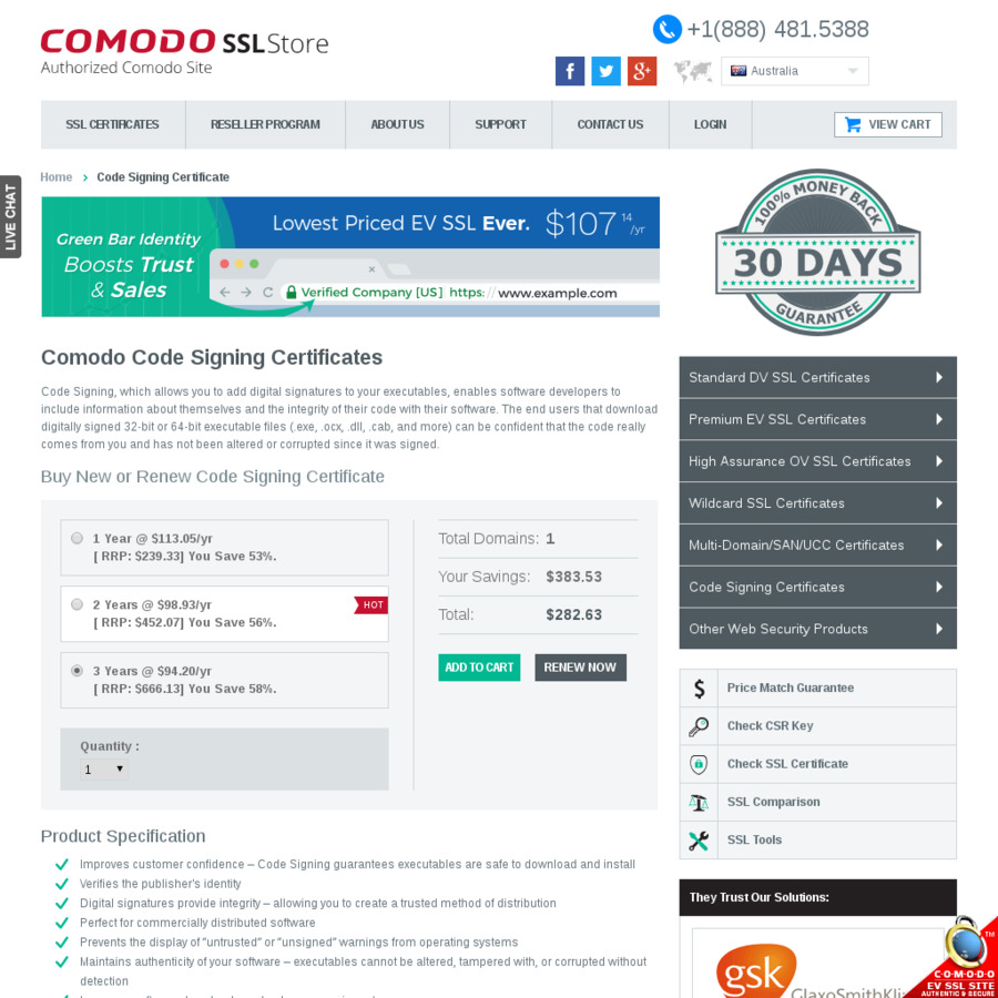 comodo code signing certificate review