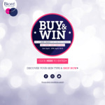 Win 1 of 4 Apple iPhone Xs or 1 of 40 Bioré Packs [Purchase1x Bioré Product, Weekly Draws]