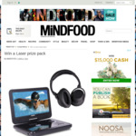 Win a Laser Prize Pack (DVD Player & Bluetooth Headphones) Worth $269.90 from MiNDFOOD