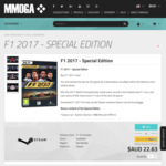 [Steam] F1 2017 Special Edition $22.63 @ MMOGA