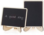 2 Piece Mini Chalkboard Food Sign Label Table Number Place Card with Easel Stand US $0.70 (AU $0.94) Shipped @ Zapals