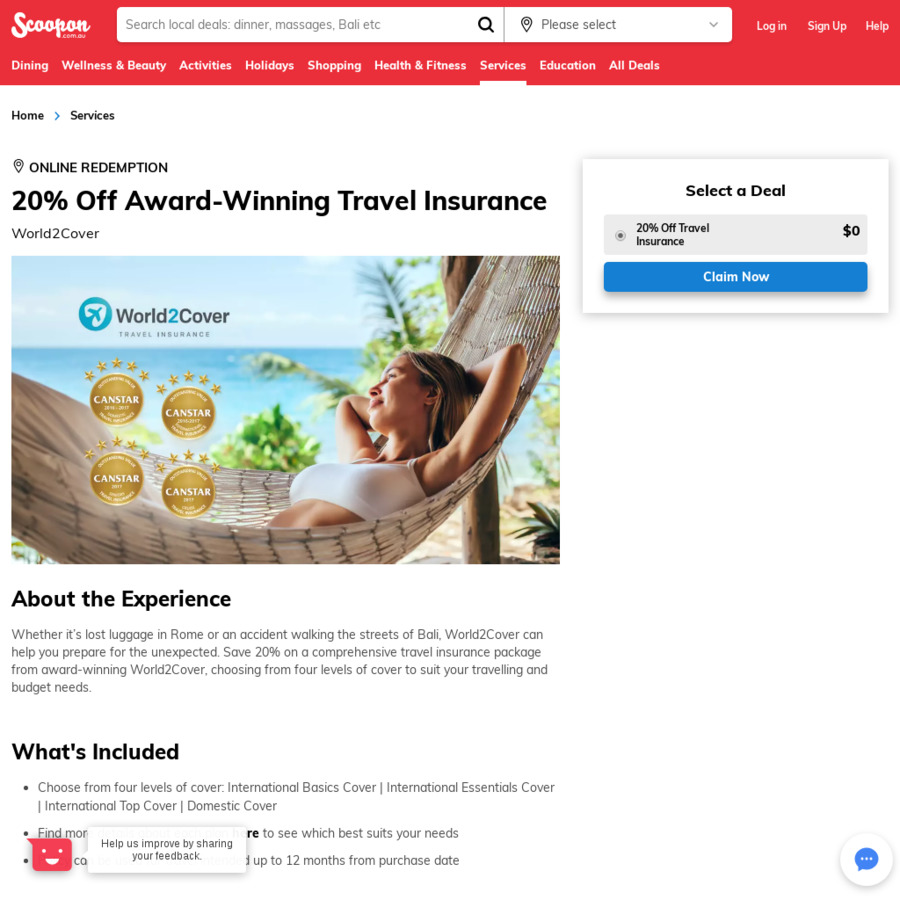 review world2cover travel insurance