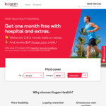 Kogan Health Insurance Purchase Hospital and Extras Cover Get 1 Month Free and $60 Kogan Credit