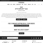 Fossil up to 40% off