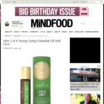 Win 1 of 4 Young Living Essential Oil Roll Ons Worth $64.90 from MiNDFOOD