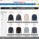 Up To 90% off Lee Cooper Clothing: Sweaters, Jackets, Hoodies from $12 + Delivery @ Sports Direct