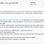 [Registrations Closed] Uber Spend $30 or More, Get $10 Back @ AmEx Statement Offers