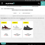 Fila $9.99 (Was $150), ADIDAS  PROPHERE $49.99 (Was$180), Nike Air Max $49.99(New Added), More + Delivery (Free C&C) @ Platypus