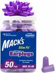 Mack's Soft Foam Earplugs 50 Pair Slim Fit $13.58, Ultra Soft/Dreamgirl $14.33 + Delivery (Free with Prime) @ Amazon US via AU