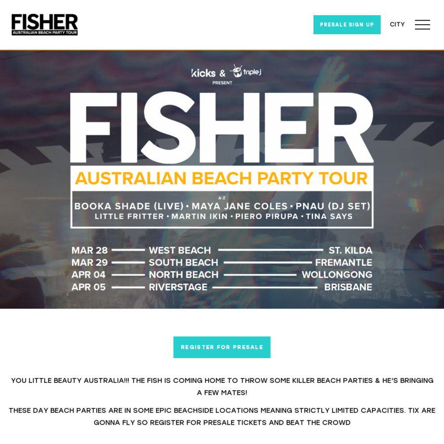 Win Tickets to FISHER's Beach Party Tour, Backstage Passes, Drinks with