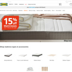 IKEA 15% off All Mattresses