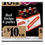 [QLD] Red Stripe Beer - 6 Pack $10 / Case $39.99 @ Wines and Ales Bottleshops Brisbane