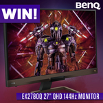 Win a BenQ 27” 144Hz QHD Gaming Monitor from PC Case Gear