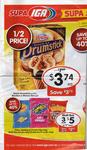 Nestle Drumsticks 4/6's, Maxibon or Monaco Bars 4"s $3.74 ea (50%0ff) at IGA from 19/09/2011