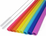 Reusable Silicone Straws Drinking Straws 8pcs + 2 Cleaning Brushes $11.89 + Post or $7.34 Delivered with Prime @ Erilea Amazon