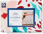 [VIC, WA] Thread Count 180 Quilt Cover Set - Happy Holidays $4.75 - $6 @ Big W