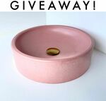 Win a Low Round Basin in Fuchsia Pink (Worth $300) from B.B Concrete Design