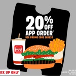 20% off ($10 Min Spend) @ Hungry Jack's via App (Pick up Only)