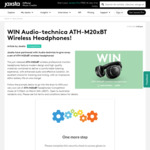 Win an Audio-Technica ATH-M20xbt Wireless Headphones (Worth $235) from Jaxsta
