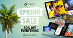 [Win, macOS, iPadOS] 50% off Affinity Photos, Graphics & Publishing Software (eg: Affinity Designer $41.99, Was $84.99) @ Serif