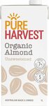 Pureharvest Unsweetened Organic Almond Milk, 1L $1.55 ($1.40 S&S) + Delivery ($0 with Prime/ $39 Spend) @ Amazon AU