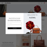 10% off Women's and Men's Leather Bag, Tote, Woven Bag, Briefcases, Luggage + $10 Delivery ($0 with $180 Order) @ Alexel Crafts