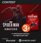 Win 1 of 3 copies of Spider-Man Remastered (PC) from Gamesplanet