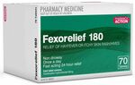70x Fexorelief 180mg (Generic Telfast Alternate) + 10x Cetrelief 10mg (Generic Zyrtec Alternate) $17.99 Posted @ PharmacySavings
