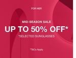 Up to 50% off Selected Sunglasses C&C or Free Delivery @ Sunglass Hut