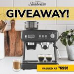 [QLD] Win a Sunbeam Barista Plus Espresso Machine in Black (RRP $749) at Save on Appliances