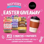 Win a Made by Fressko Camino Reusable Cup, Leather Sleeve Accessory and 3 Month's Supply of Peanut Butter from Mayver's Foods