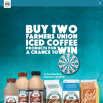 [SA] Win 1 of 10 Farmers Union Iced Coffee Branded Dartboards & Cabinets from BDD Australia Pty Ltd