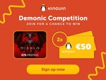 Win a €70 Diablo IV Battle.net Giftcard or 1 of 2x €50 Kinguin Giftcards from Kinguin/Heaton