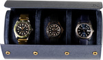 Hamilton 3 Watch Roll Top Grain Saffiano Leather Navy Blue V1 $119.97, V2 $149.96. V2 Full Grain $149.96  Delivered @ Strapify
