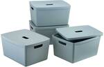 Set of 4 28L Storage Box with Lids Modular Container $20.80 + Delivery @ Hidden Cart eBay