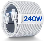 LISEN 240W 6.6 Ft (2m) USB C to USB C Charger Cable $8.87 + Delivery ($0 with Prime/ $59) @ LISEN Space via Amazon