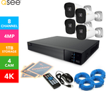 Q-See QT878B-AU 8-Channel 4K Ultra-HD Network Video Recorder & 4 x QTN8047B Super-HD IP Cameras $199 + Del ($0 OnePass) @ Catch