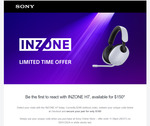 Sony INZONE H7 Wireless Gaming Headset $150 (RRP $349) Delivered @ Sony Online Store