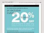 20% off at Witchery - online and in-store