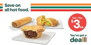 $3 Hot Food Items Including Pies, Sausage Rolls, Pasties and Puff ...