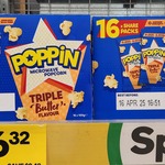 [VIC] Poppin Microwave Popcorn Triple Butter 1.6kg (16x 100g Packs) $6.32 @ Woolworths, Victoria Harbour (Docklands)