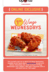 $1.50 Wings on Wednesdays (Minimum 3 Crispy Wings Required) Pickup Only @ Oporto (App & Online)