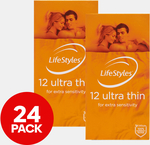 [OnePass] 2x 12pk LifeStyles Ultra Thin Condoms $2 Delivered @ Catch