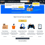 Rejoin Prime and Get $10 off a Purchase of $39 or More on Eligible Item(s) (Limit 40,000 Claims) @ Amazon AU