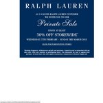 50% OFF Ralph Lauren STOREWIDE