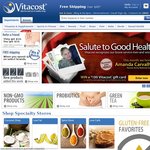 Vitacost 15% off - Use Coupon STOCKUP