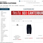 BIG GUYS ONLY (up to 7XB) - 60% off All Canterbury Gear @ Ron Bennett Big Men 7-8pm AEST 13 June